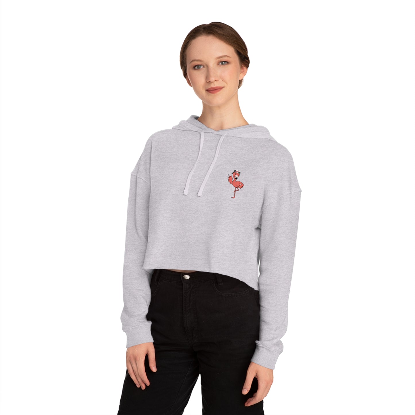 The Flamingle™ Women's Crop Hoodie