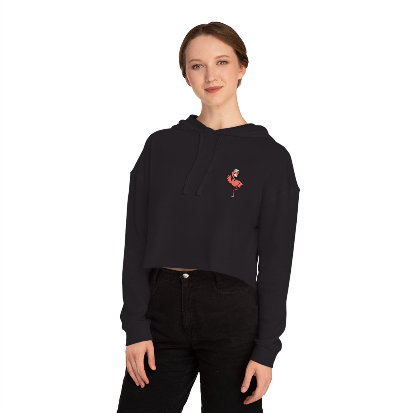 The Flamingle™ Women's Crop Hoodie
